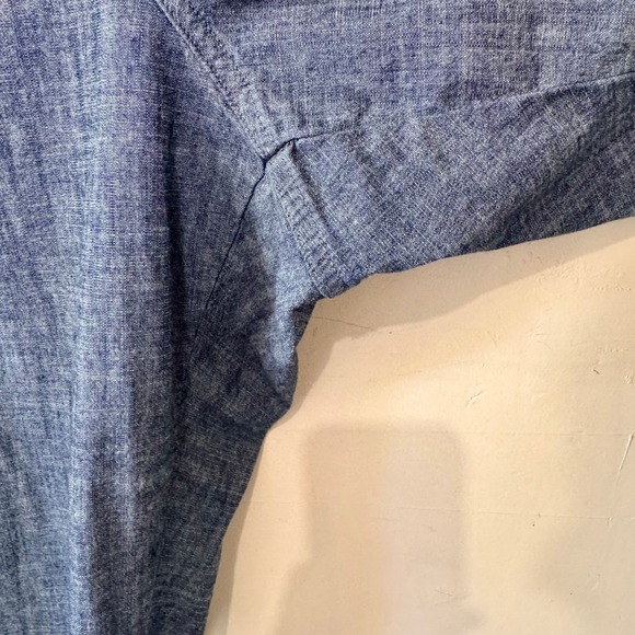 L.L. Bean Favorite Fit Drawstring Pants Size 18W Pull‎ On Cotton Chambray Casual - Picture 7 of 12